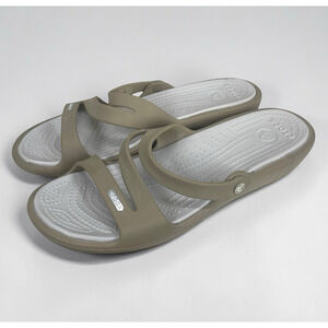 CROCS Patricia Low Wedge Slide Sandal Womens Size 11 Style #10386